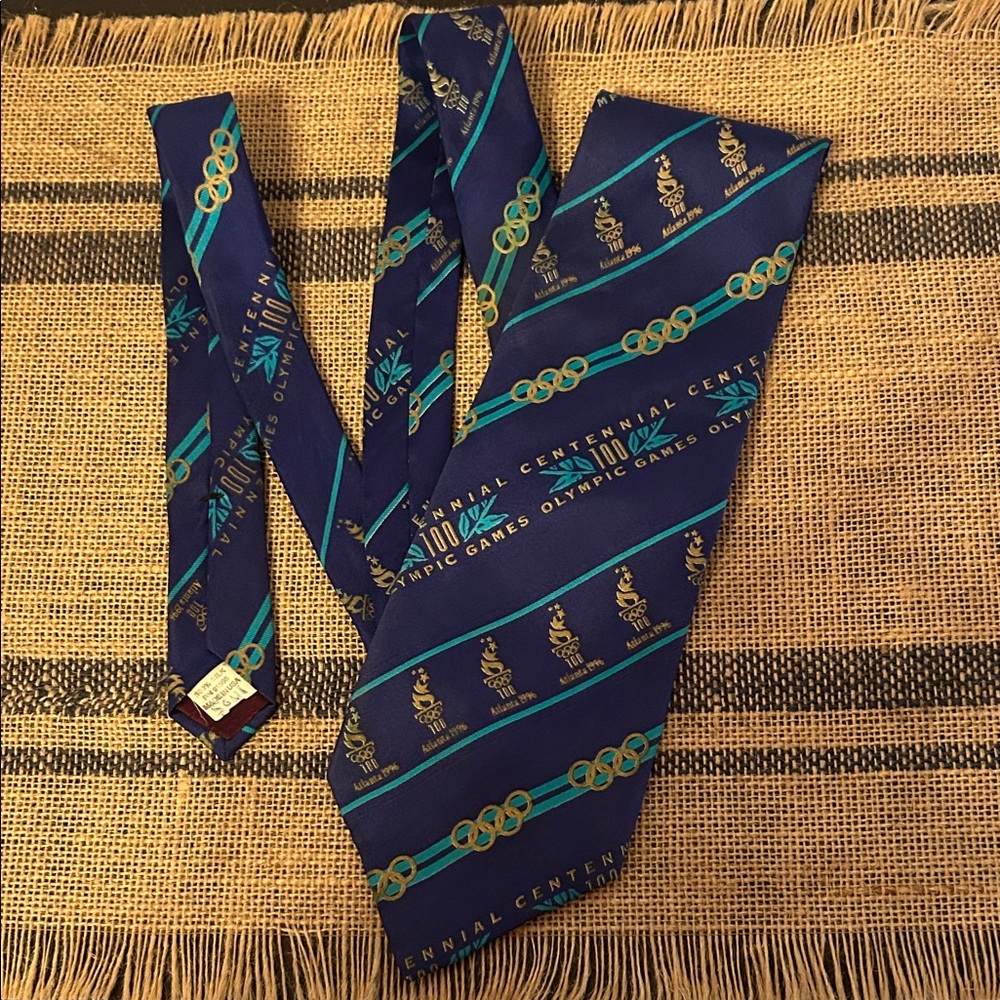 “Centennial 100 Olympic Games” Authentic Men's Silk Tie - 1996